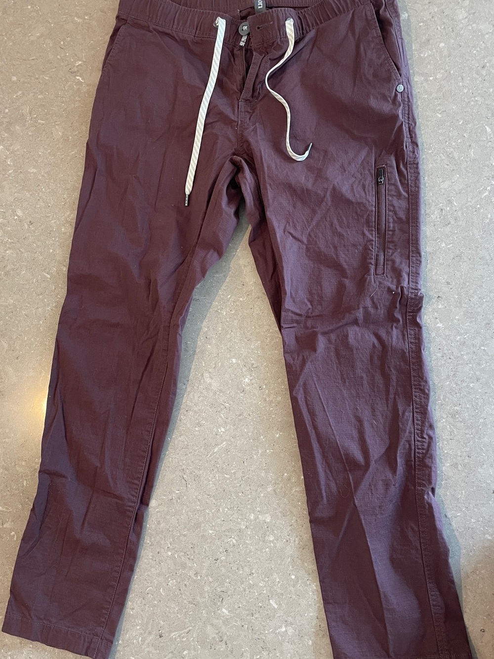 Women’s Burgundy Drawstring Casual Pants